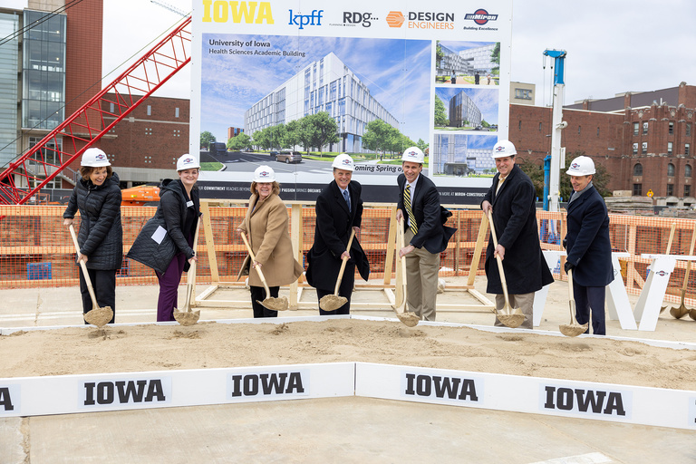Health Sciences Academic Building groundbreaking on Tuesday, October 31, 2023.
