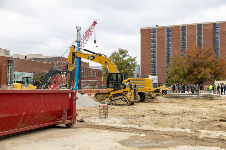 Health Sciences Academic Building groundbreaking on Tuesday, October 31, 2023.
