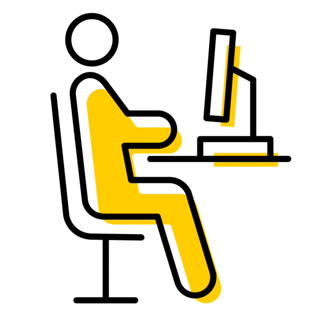 Office worker icon
